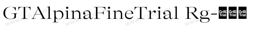 GTAlpinaFineTrial Rg字体转换